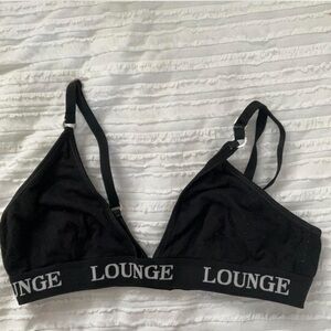 LOUNGEUNDER Black Bralette